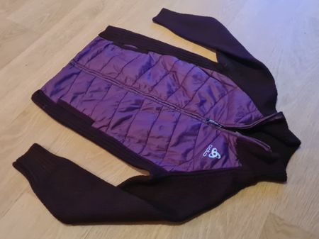 Odlo Outdoor Strickjacke Fleece Jacke/ XS dunkelrot