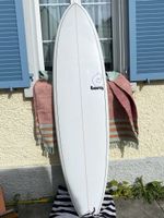 Surfboard Torq 7'2" mit Finnen Leash (FCS) und Socke (All-in