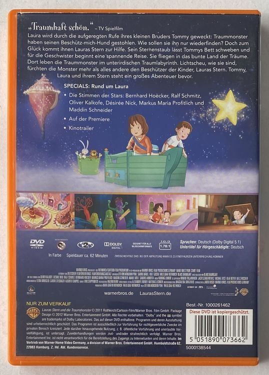 Alle DVDs: Lauras Stern und die Traummonster – Gebraucht aus Flums von Asquillo 1
