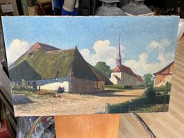 Antikes Gemälde von W. Studer datiert