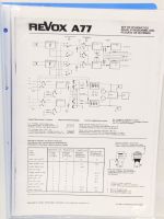 Revox A 77 Schaltungssammlung D, F, E