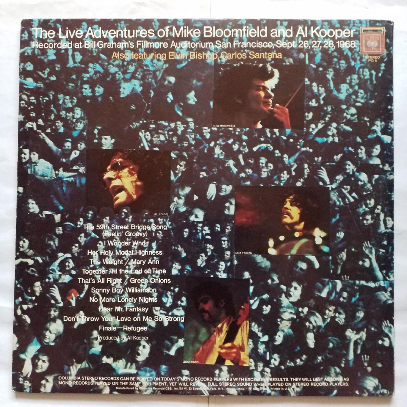 Schallplatten: BLOOMFIELD - KOOPER,  the live ...... (2LPS) US press  +++++ – Gebraucht aus Yverdon-les-Bains von Jacotreut 1