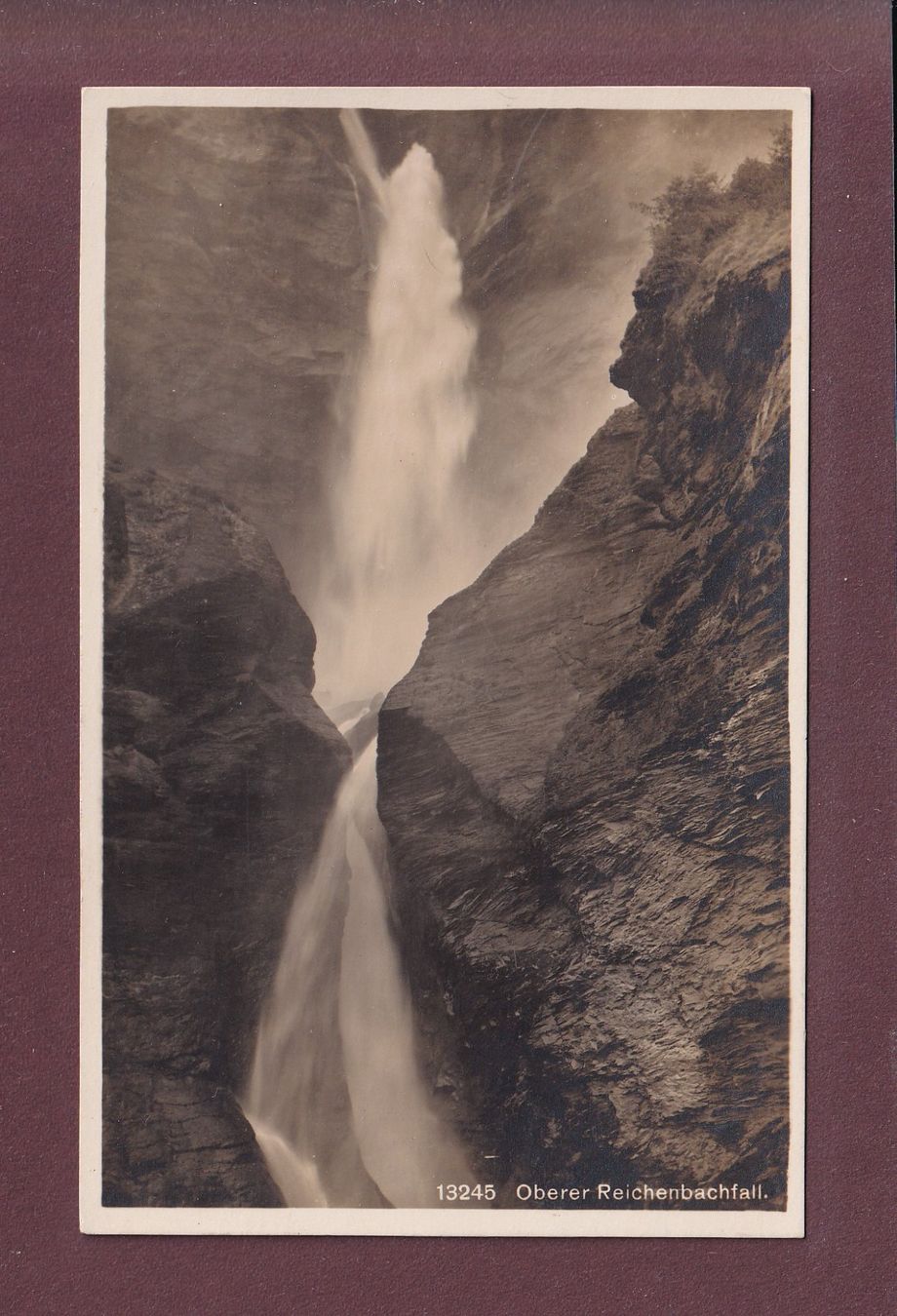 Cartoline postali: Oberer REICHENBACHFALL – Usato da Pully venduto da nicecards