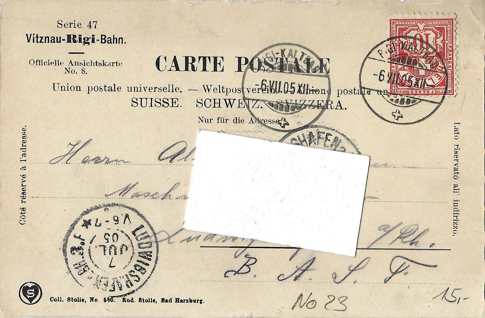 Cartes postales: Rigi-Kaltbad  und  die  Alpen. – D'occasion à Bütschwil par Jackson1A 1