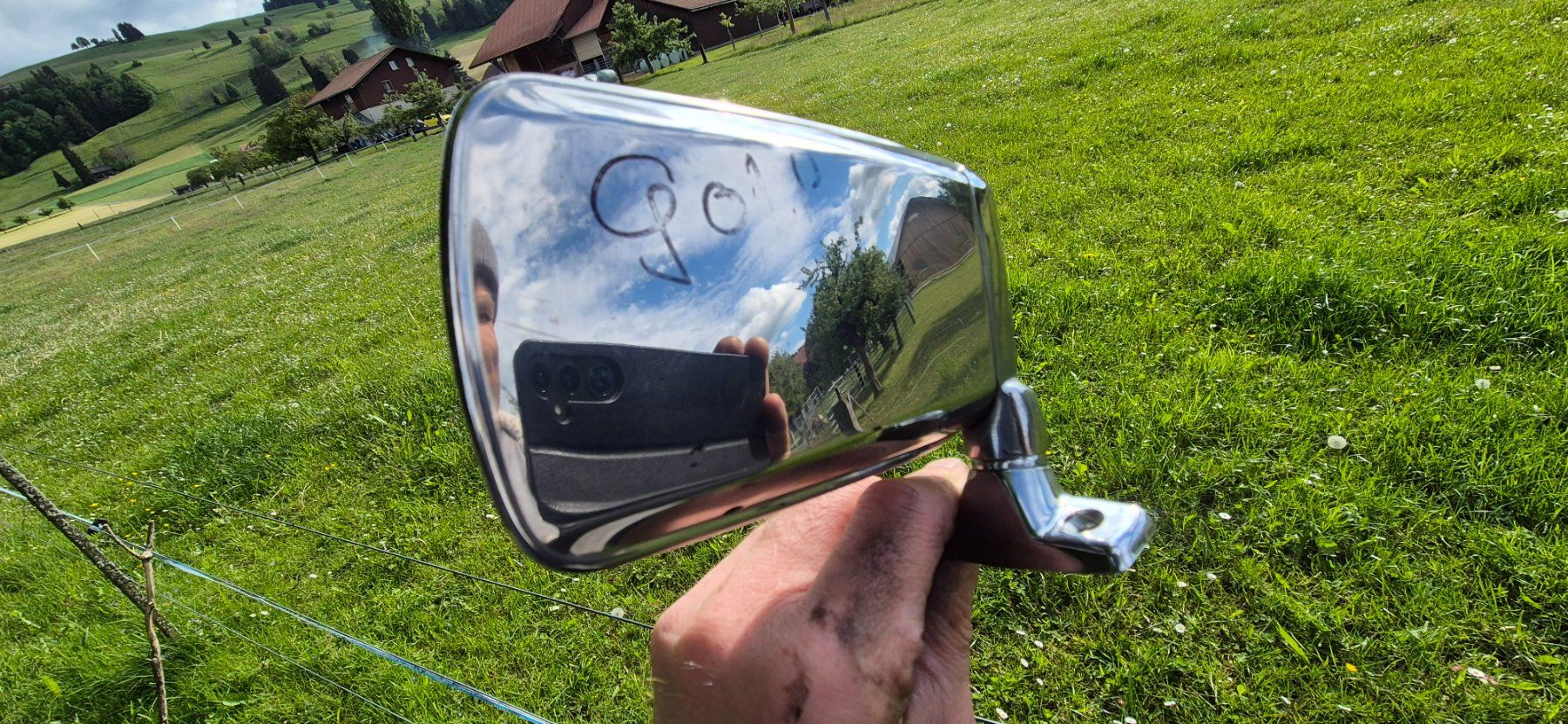 Volkswagen Alle Autoersatzteile: Golf 1 Chrom Rückspiegel rechts – Gebraucht aus Riggisberg von Mahali04