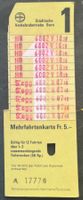 SVB/Städtische Verkehrsbetriebe Bern Mehrfahrtenkarte 1/gelb