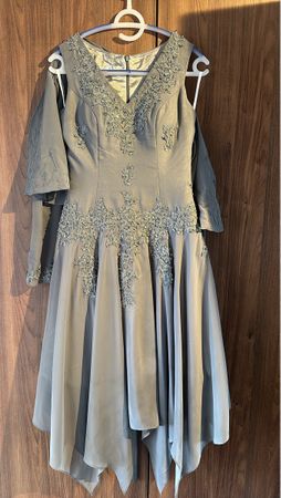 SALE: elegantes Festkleid mit Boléro , S/neuwertig