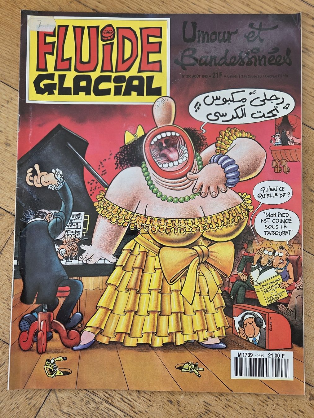 Fumetti: Fluide Glacial N°206 - Août 1993 – Usato da Territet venduto da Cenh