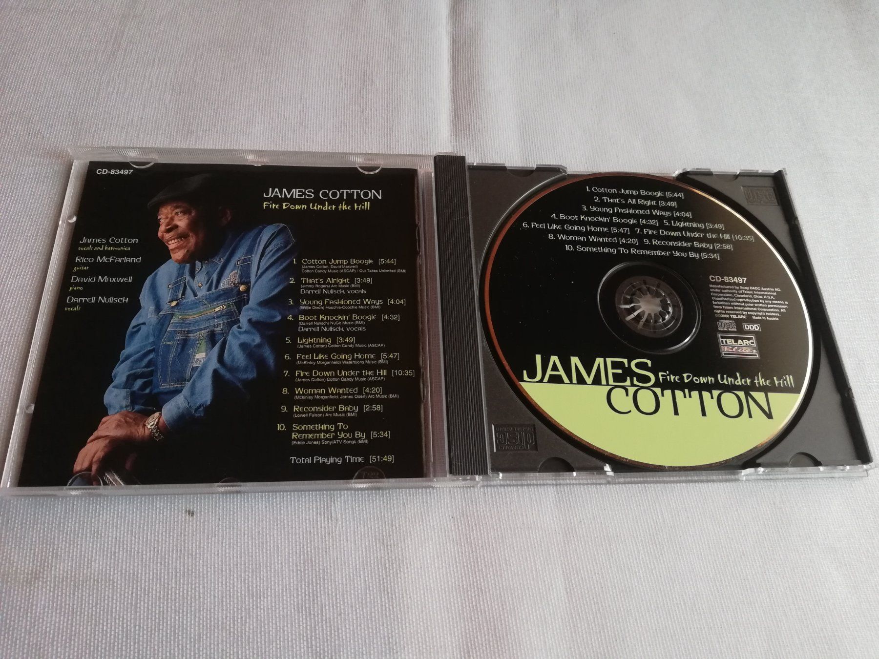 CD: JAMES COTTON - FIRE DOWN UNDER THE HILL – Usato da Bern venduto da Vinylsound.ch 2