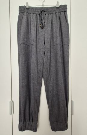 ZARA Stretch-Joggpants, grau, M