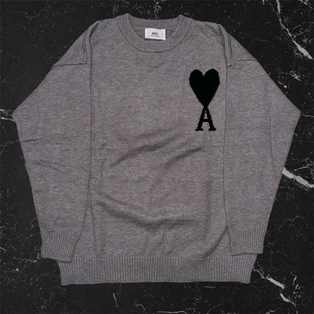 AMI Paris Pullover Grau Grösse L