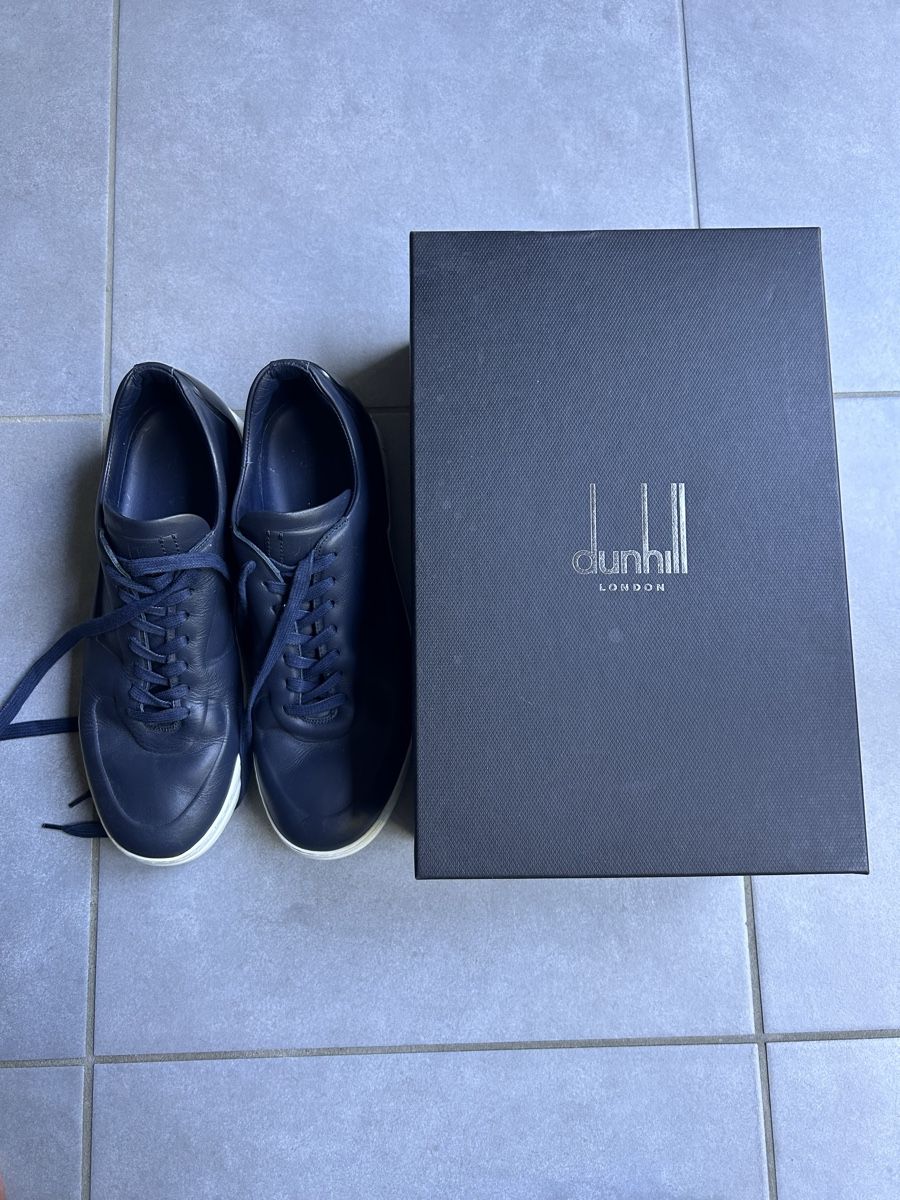 Dunhill Scarpe da uomo: Baskets bleu Dunhill 43.5 – Usato da Genève venduto da Sarahchge
