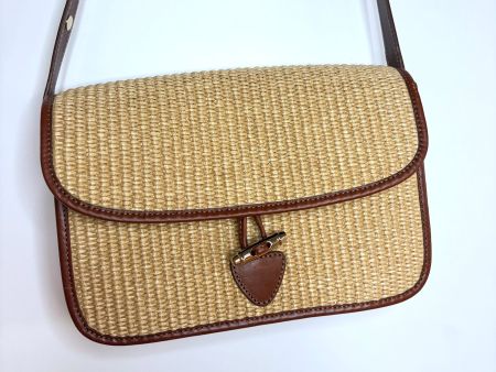 Sézane Milo Raffia in Bast/Leder, Sommertasche