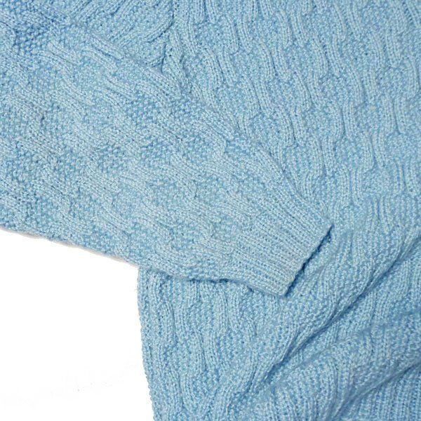 Maglioni & Felpe: Pullover hellblau one size handgestrickt VINTAGE 1980s – Usato da Brüttisellen venduto da Buxus 6