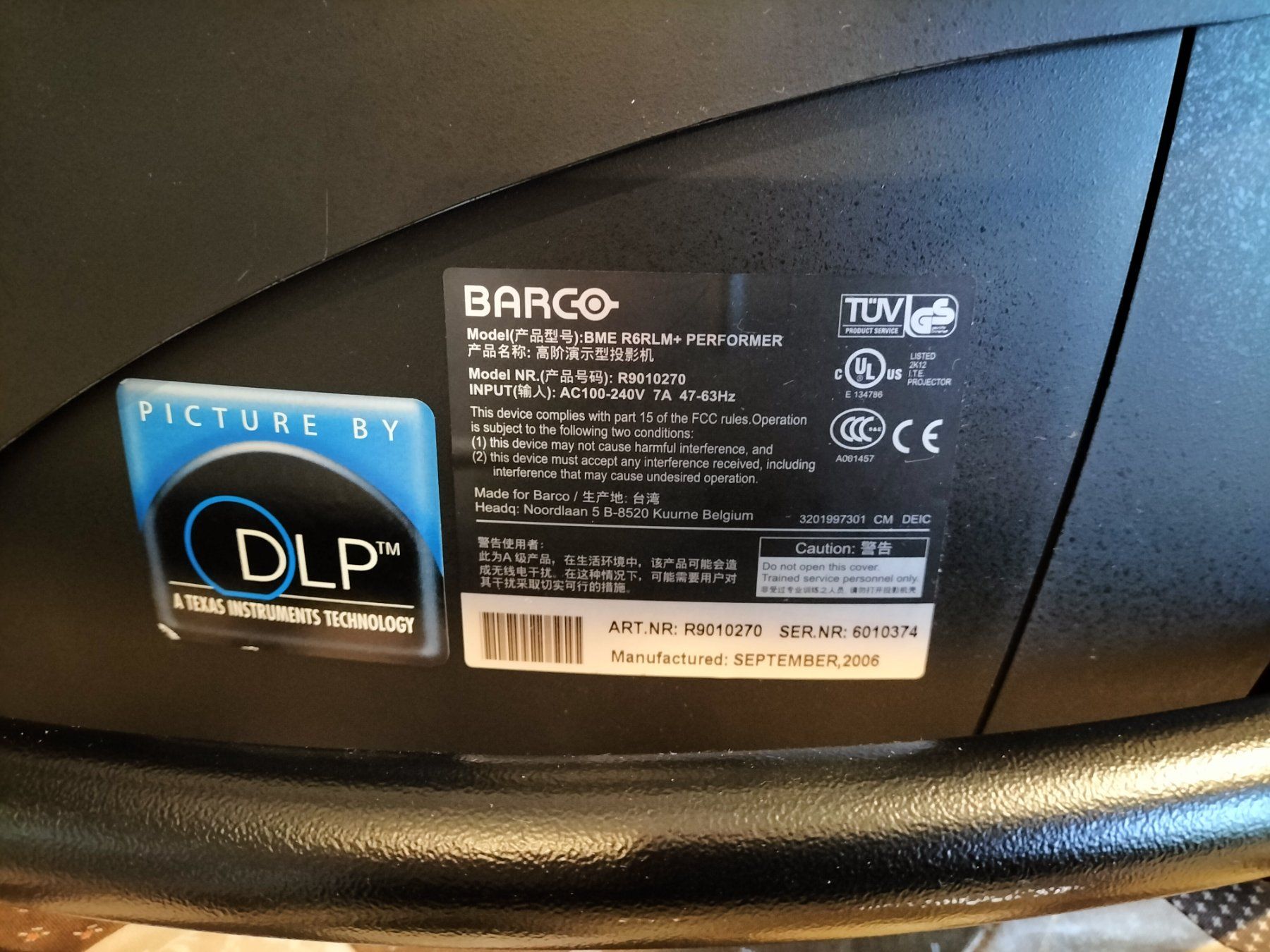 Barco Proiettori: Barco RLM R6+ Performer Projektor – Usato da Belp venduto da zimmermedia_ag 4