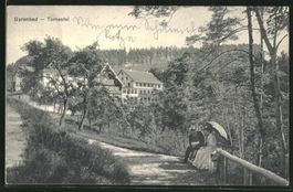 Gyrenbad, Turbental, romantisches Paar, gelaufen 1911