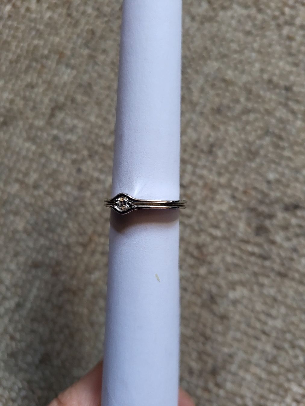 Anelli: Weissgold Ring mit Diamenten – Nuovo (secondo la descrizione) da Zweisimmen venduto da Adorable
