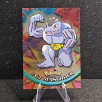 Pokemon Topps Holo Foil Blue 1. Edition/Print DE Maschok