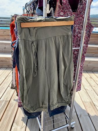 Pantacourt été coton kaki T.S