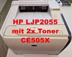 HP LJ P2055, 2x Toner CE505X, 7'500 Seiten gedruckt