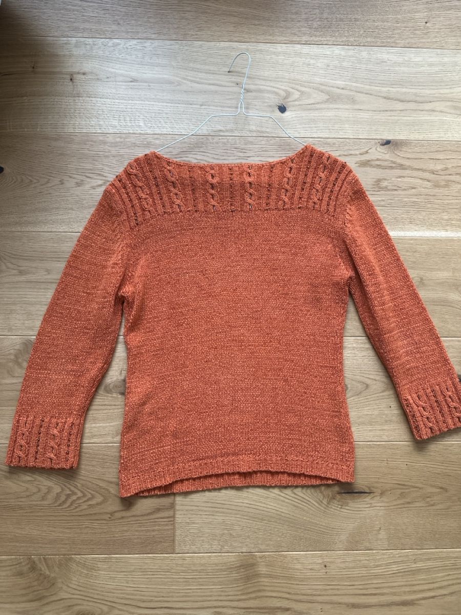 Pulls & Sweat-shirts: Damen Pullover orange T2 Strick Details – D'occasion à Rothenburg par wer_g9fd 7