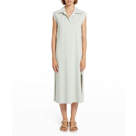Marella Kleid BAGDAD lang ohne Arm m Stoffgürtel anis Gr 38