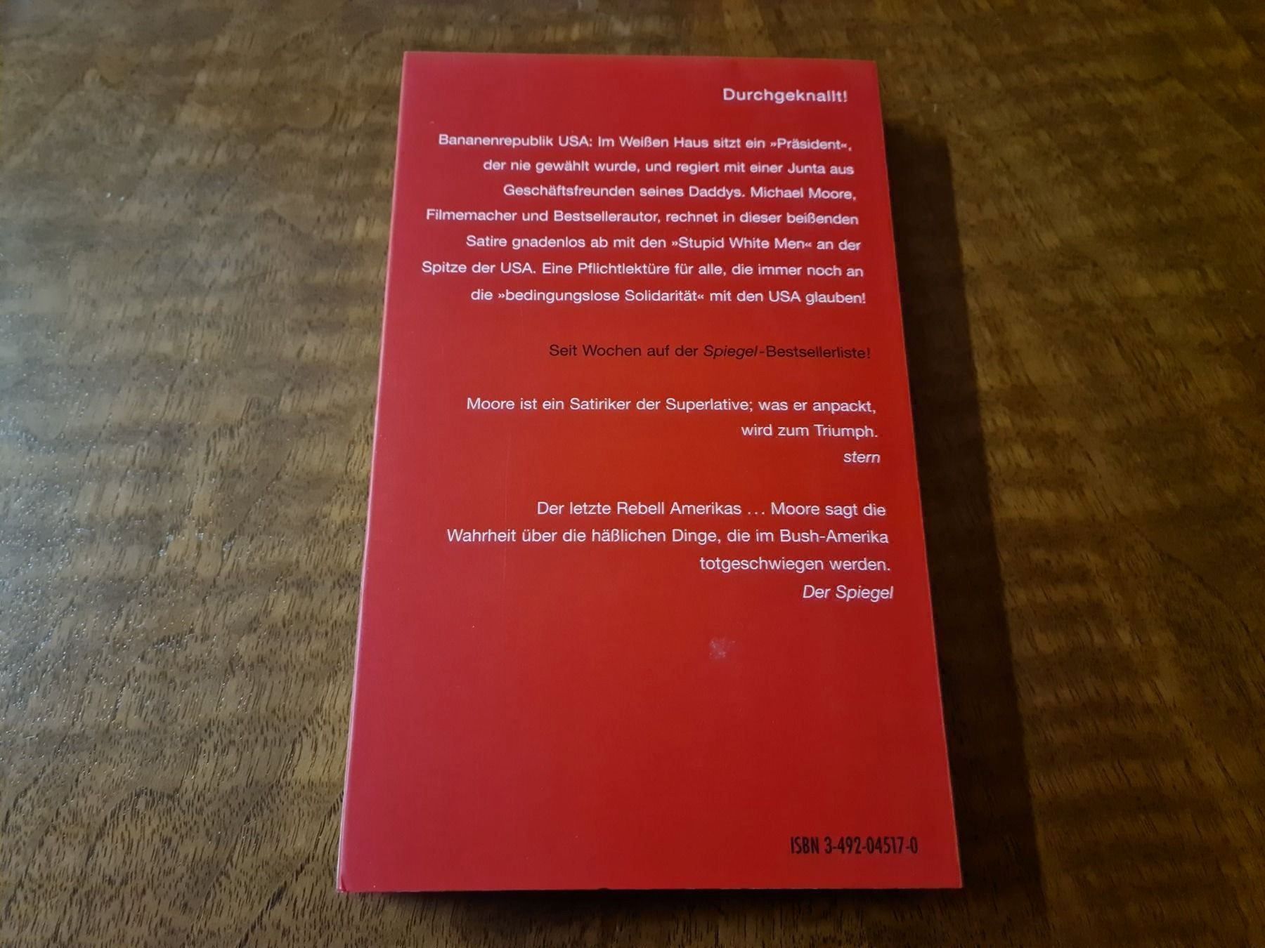 Bücher: STUPID WHITE MEN – Gebraucht aus Erstfeld von Uhu1980 1