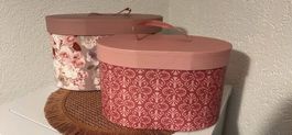 2er Elegante Geschenkboxen in Rosa