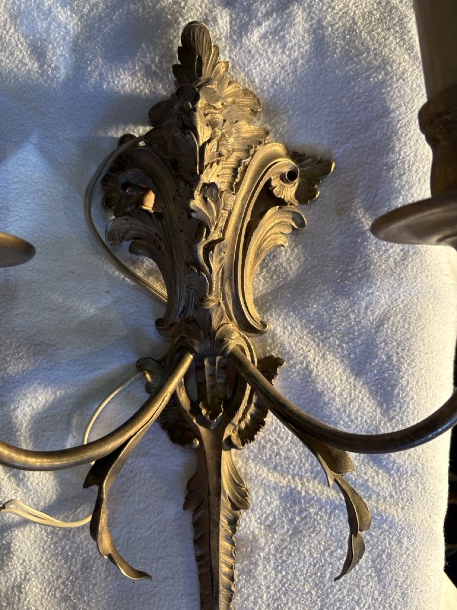 Portacandele: Wandlampen Messing Stil Barock 2 Arme 2 Stk – Usato da Niederhasli venduto da abd_bm8t 3