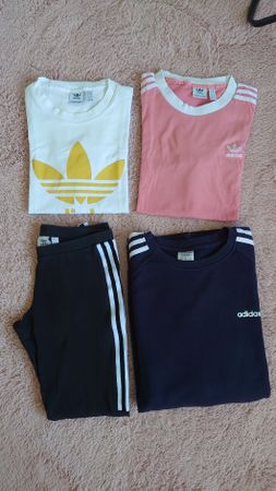 Adidas Set T-Shirts Leggings Sweatshirt gemischt