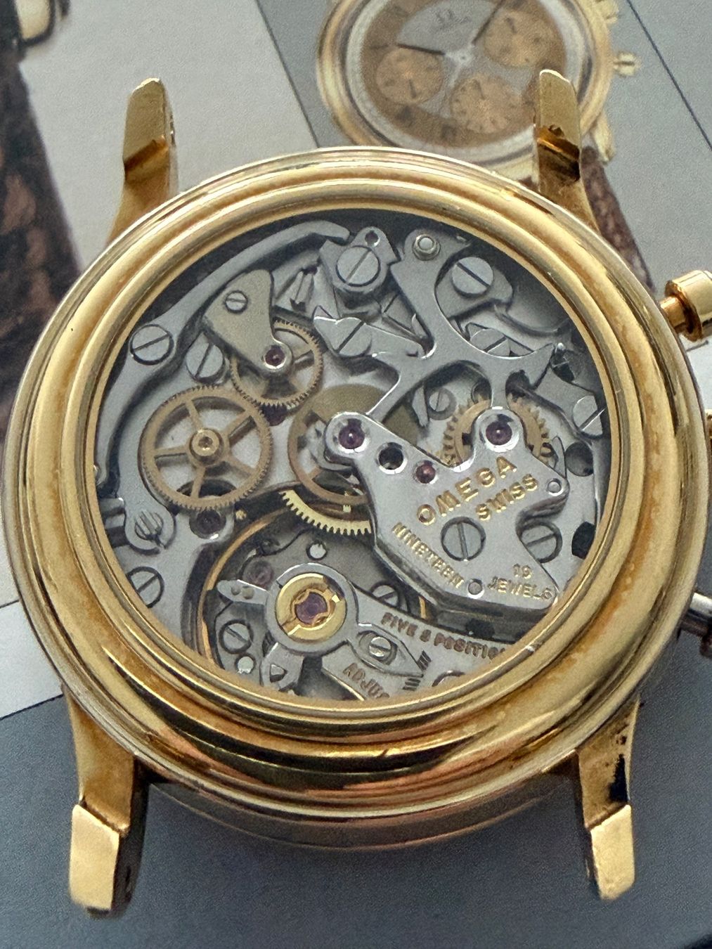 Omega Orologi: Omega Chronograph 18 Karat Gold – Usato da St. Margrethen SG venduto da Watchmen1972 6