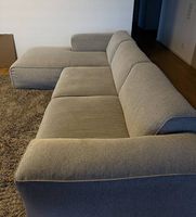 Ecksofa Stoff grau guter Zustand