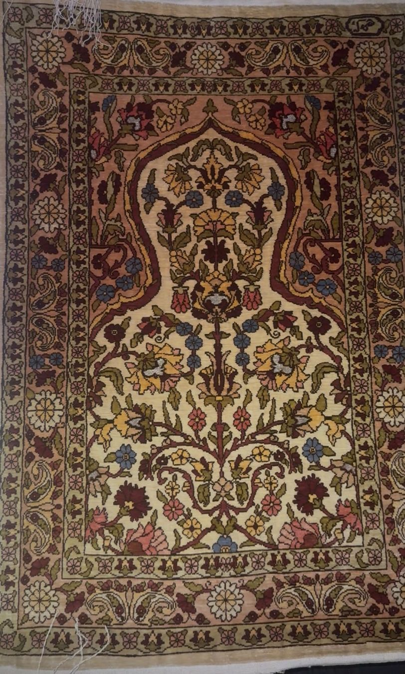 Tappeti: Tapis de 100% Soie Hereke Turque – Usato da Coppet venduto da jcmichaca62 1