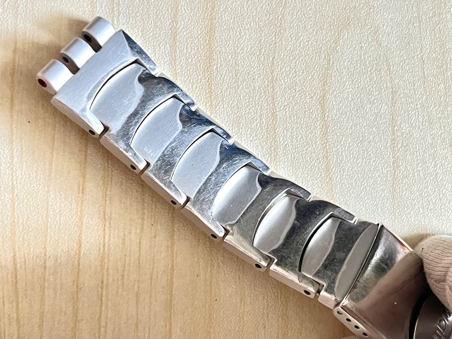 Swatch Orologi: Swatch Chronograph Uhr Alu Armband – Usato da Grenchen venduto da chththl 7
