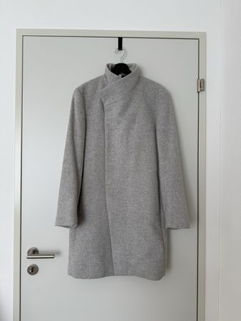Zara - light grey men’s coat - L (42)