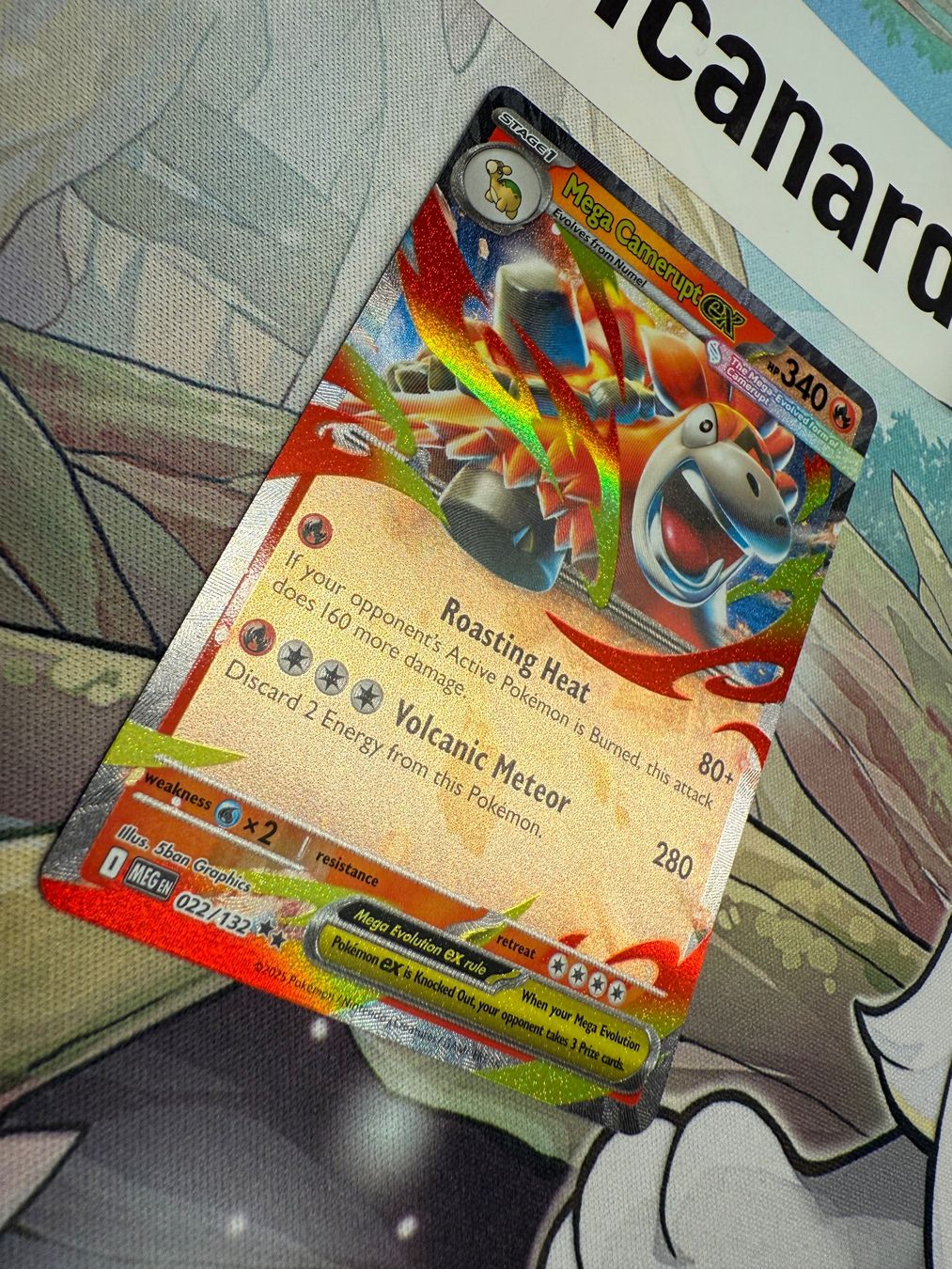 Pokémon Carte collezionabili: 022/132 mega Camerupt ex EN pokemon mega evolution 2025 mint – Nuovo (secondo la descrizione) da Niederweningen venduto da rimicanardo 3