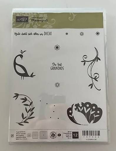 Stampin' up! Stempel: Stampin' Up! Stempelset "Pfauengruss" – Gebraucht aus Frauenkappelen von evangelina78