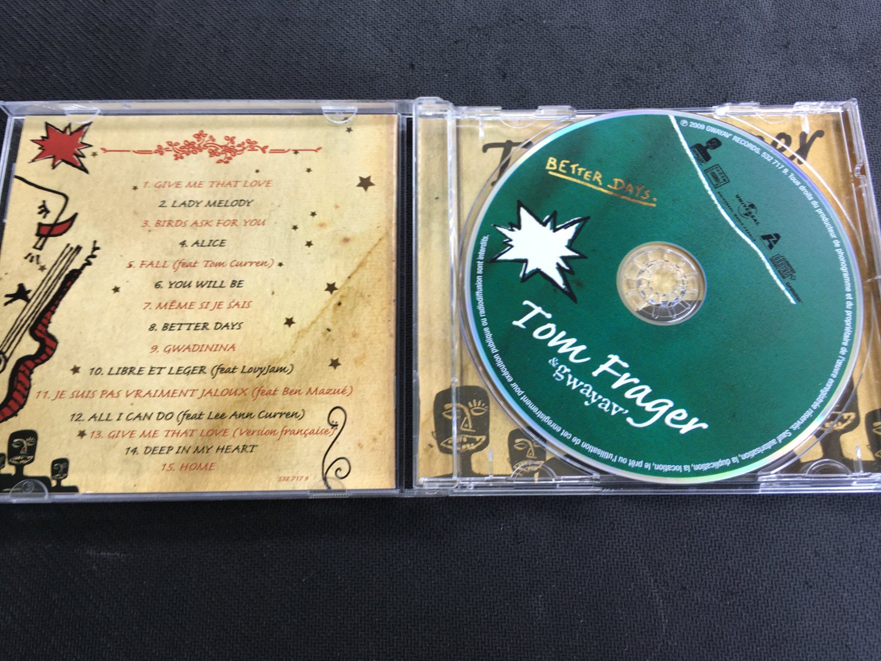 CD: Tom Frager & Gwayav' - Better Days -CD- – Usato da St.Gallen venduto da MedienJoe 1