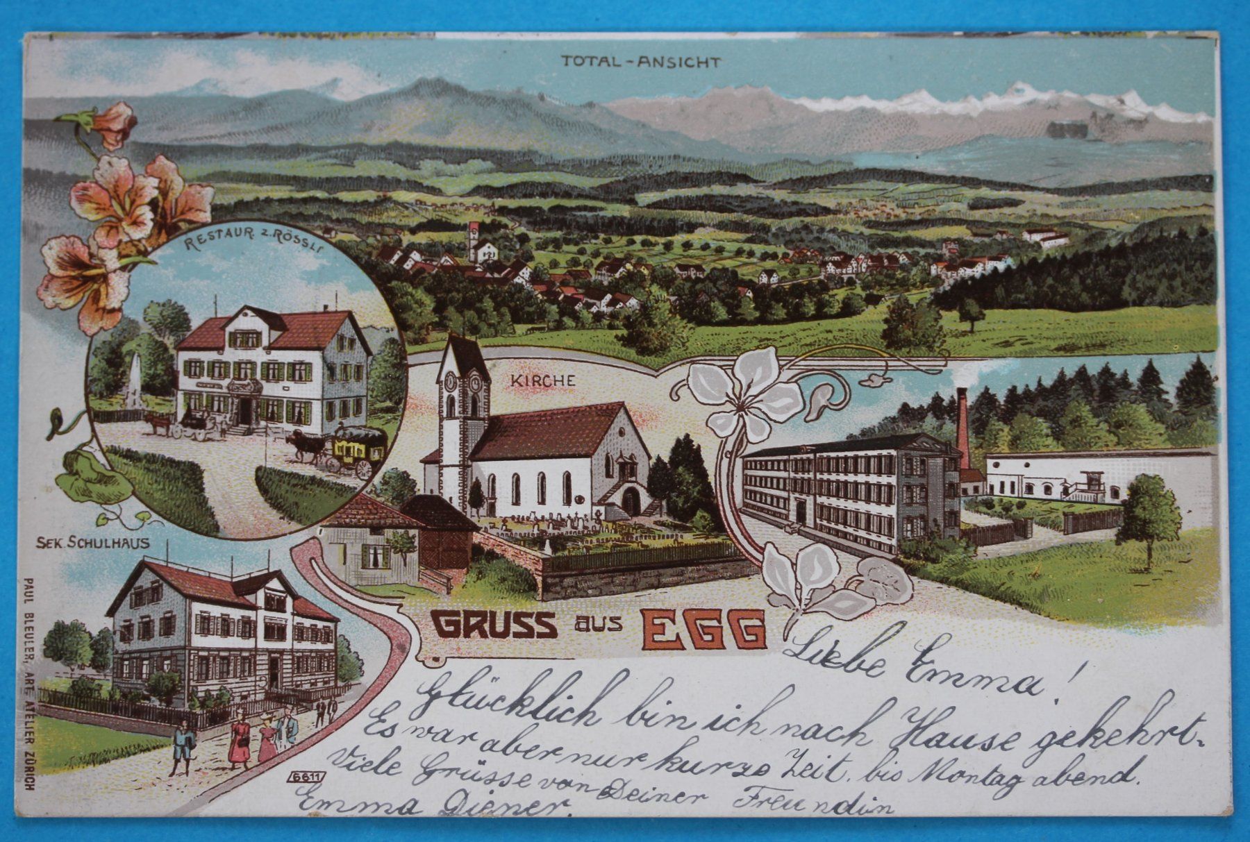 Ansichtskarten: EGG LITHO AK – Gebraucht aus Lotzwil von pirolh