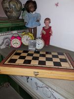 Schachspiel Holz Kassette  Vintage!