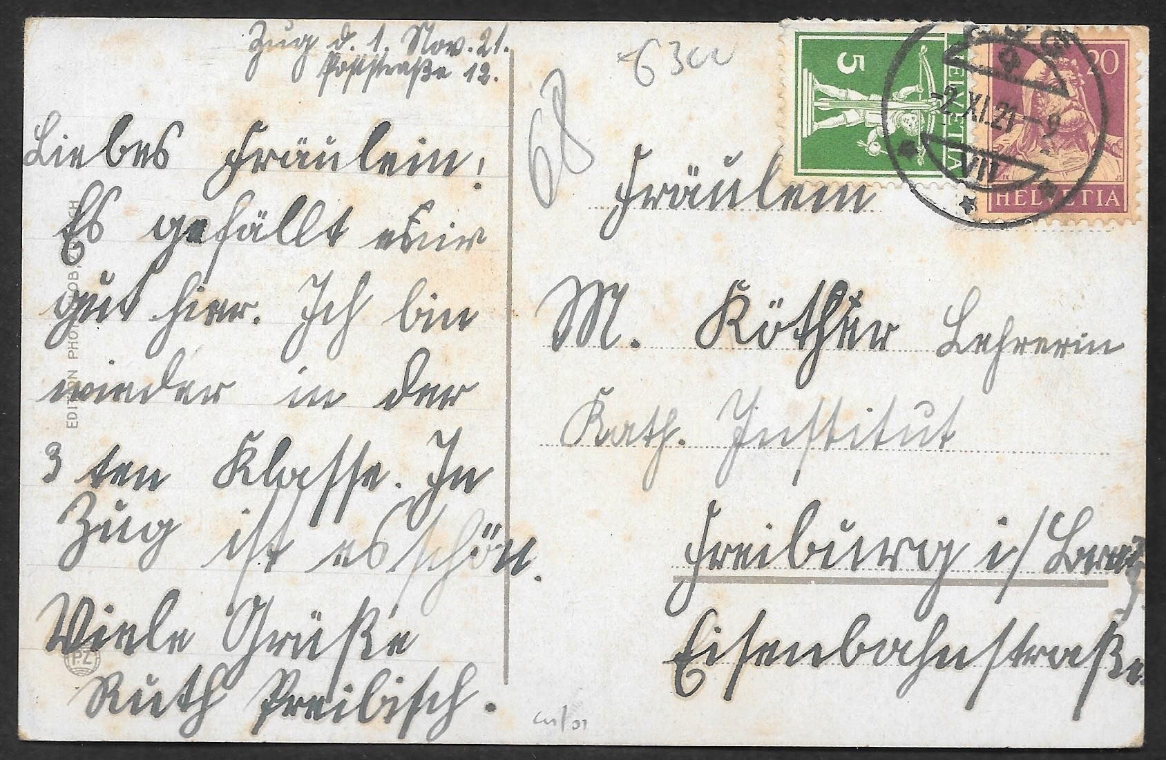 Cartes postales: Zug Teilansicht – D'occasion à Olten par clotaldi 1