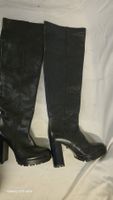 Grösse 37 – elegante Overknee-Stiefel aus Echtleder