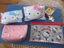 Sanrio Hello Kitty set Mini Pouch, Medicine case, Charm/new!