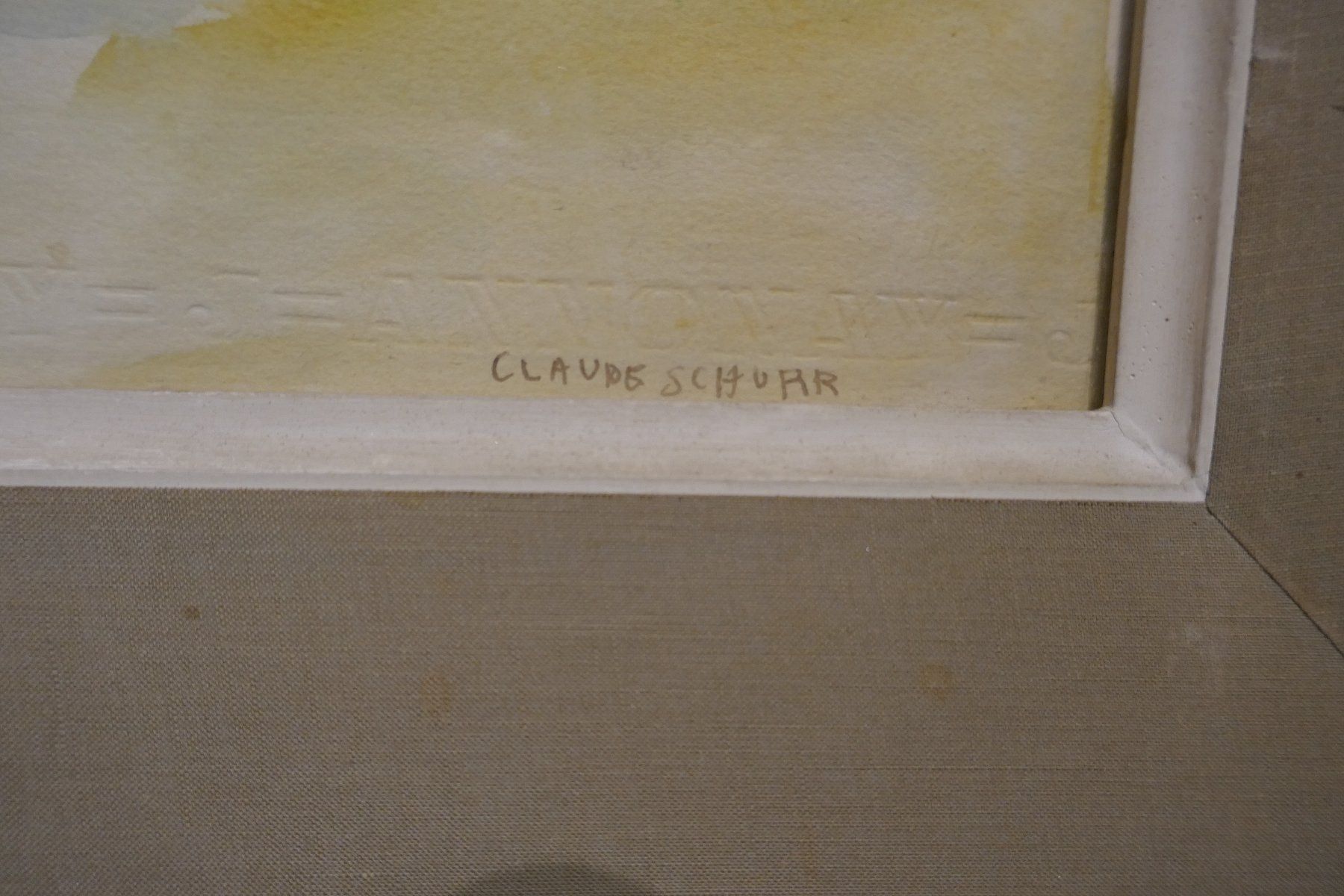 Dipinti: Claude SCHURR (1921-2014)grand tableau – Usato da Lausanne venduto da leneko 7