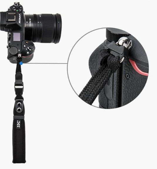 Supporti a parete: JJC Neoprene Camera Wrist Strap Quick Release DSLR – Nuovo e nell'imballaggio originale da Châtelaine venduto da topshop.switzerland 3