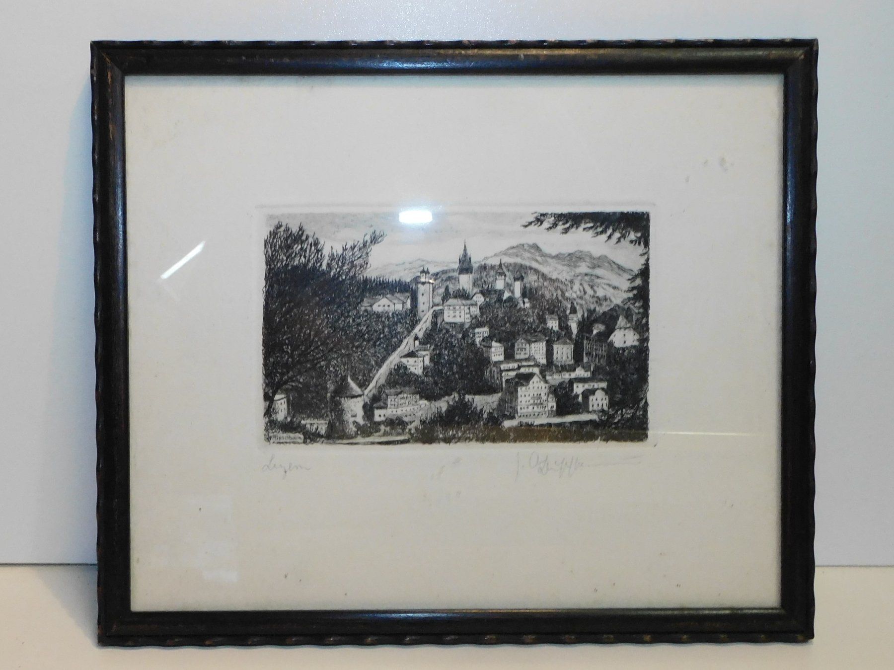 Grafica & Litografie: Litho Radierung antik handsigniert v Luzern – Usato da Sursee venduto da 76
