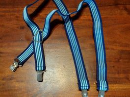 Playshoes Hosenträger 60cm Hellblau/Marine