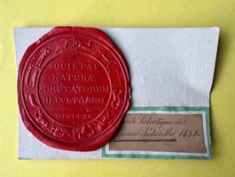 Sté Helvétique des Sciences Naturelles - Cachet Ø 6cm 1855