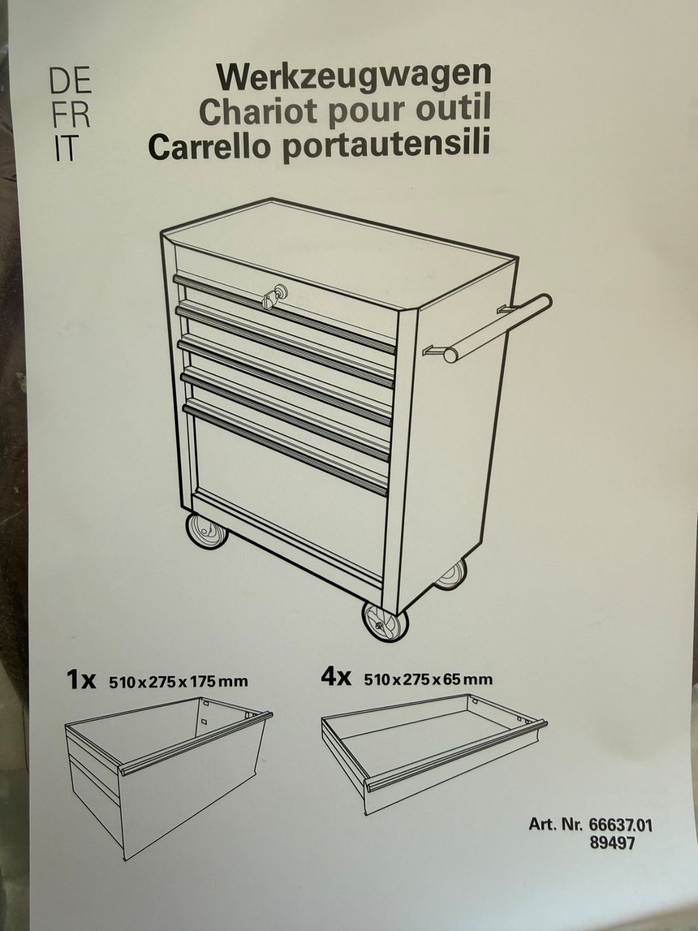 Tutti gli attrezzi: Werkstattwagen - NEU, OVP – Nuovo e nell'imballaggio originale da Zuzwil SG venduto da Sibirian-Tiger69 1