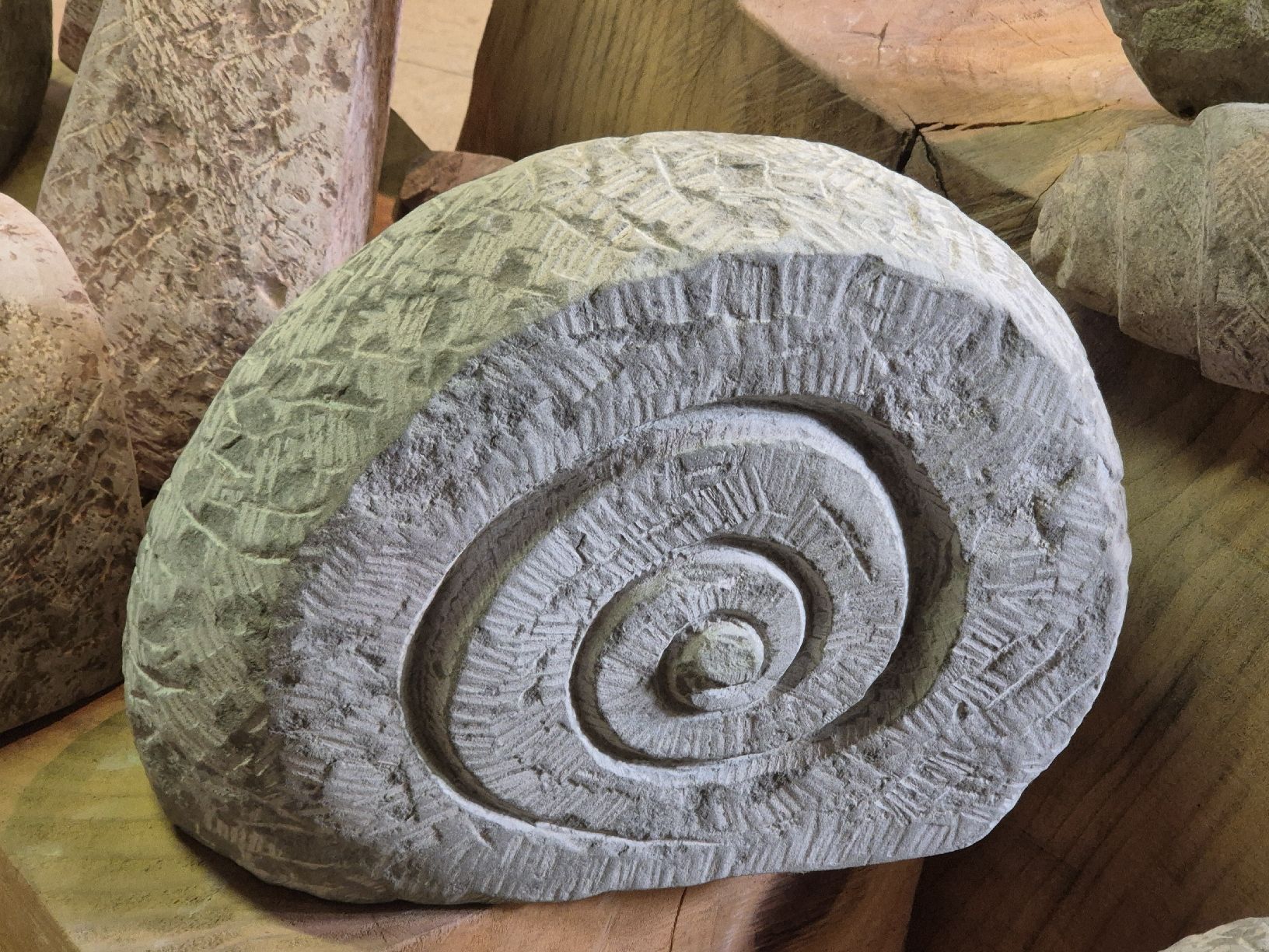 Figuren: Gartendeko Sandsteinschnecke – Neu (gemäss Beschreibung) aus Ehrendingen von Amigo5